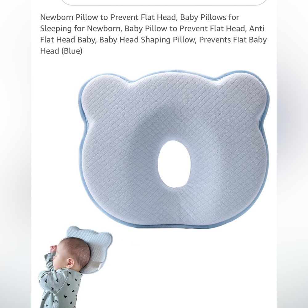 Babebay infant No Flat head pillow